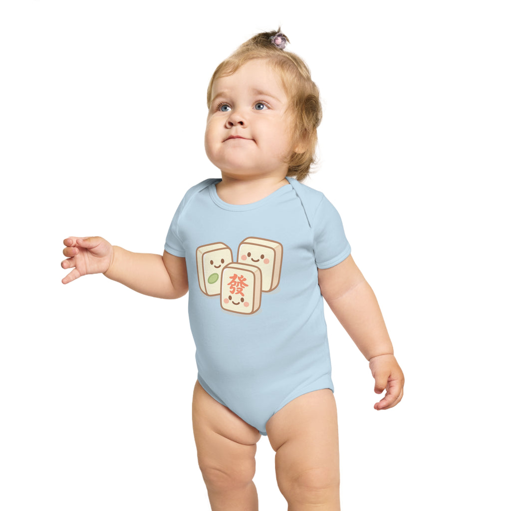 Mahjong Tile Baby Bodysuit – Cute Mahjong Tiles Infant Onesie
