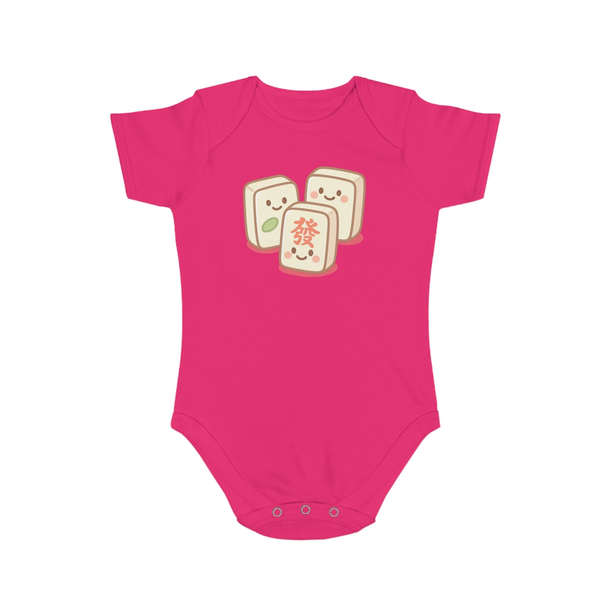 Mahjong Tile Baby Bodysuit – Cute Mahjong Tiles Infant Onesie