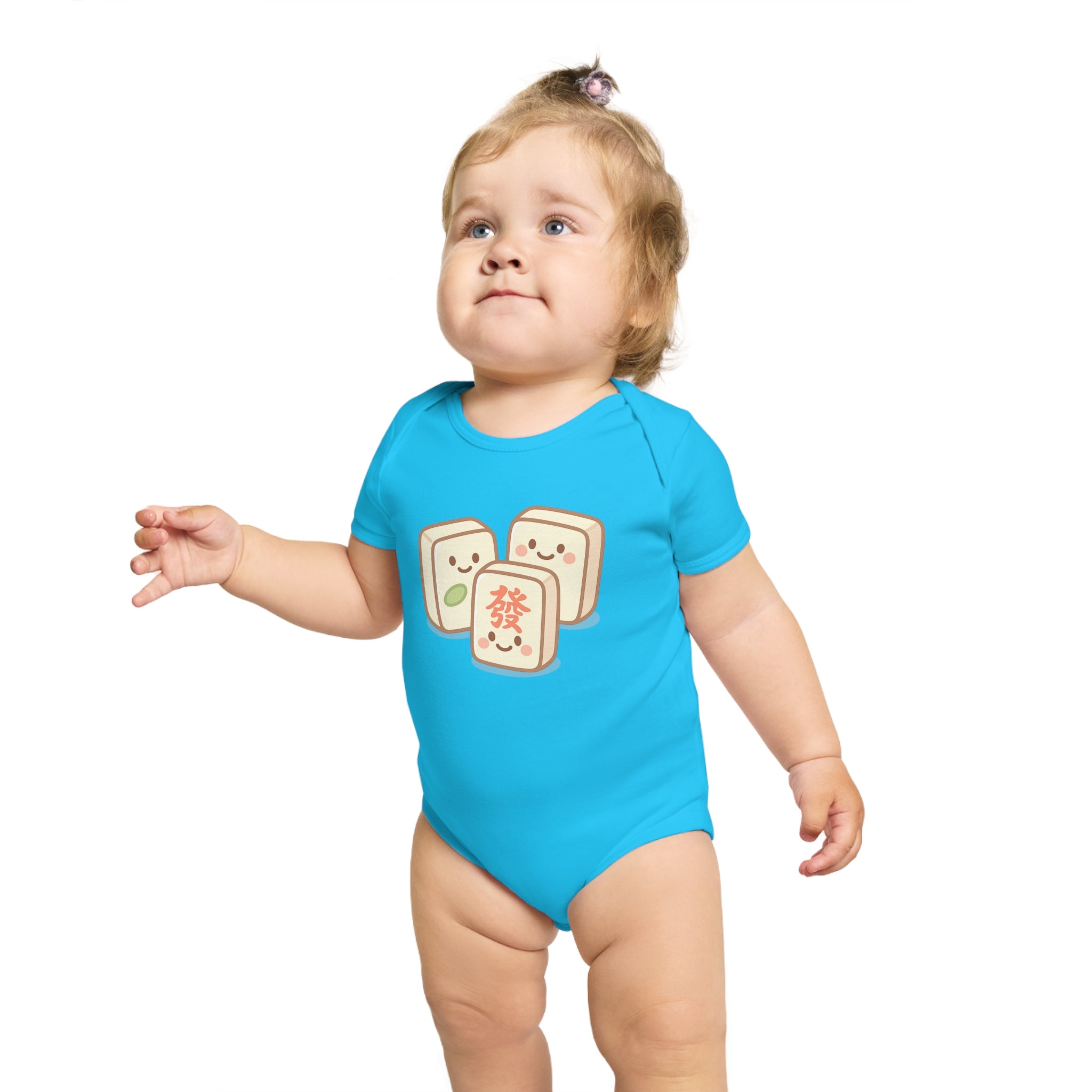 Mahjong Tile Baby Bodysuit – Cute Mahjong Tiles Infant Onesie