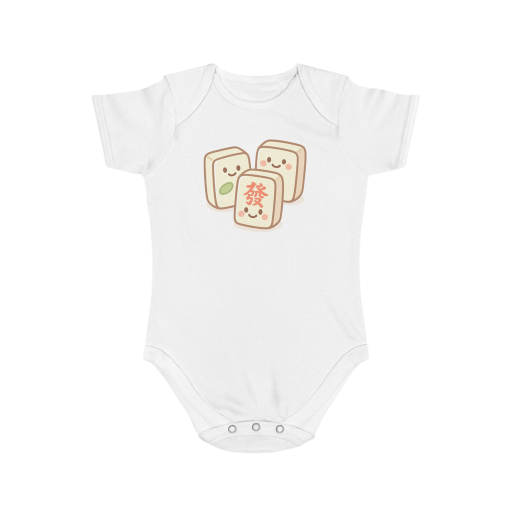 Mahjong Tile Baby Bodysuit – Cute Mahjong Tiles Infant Onesie