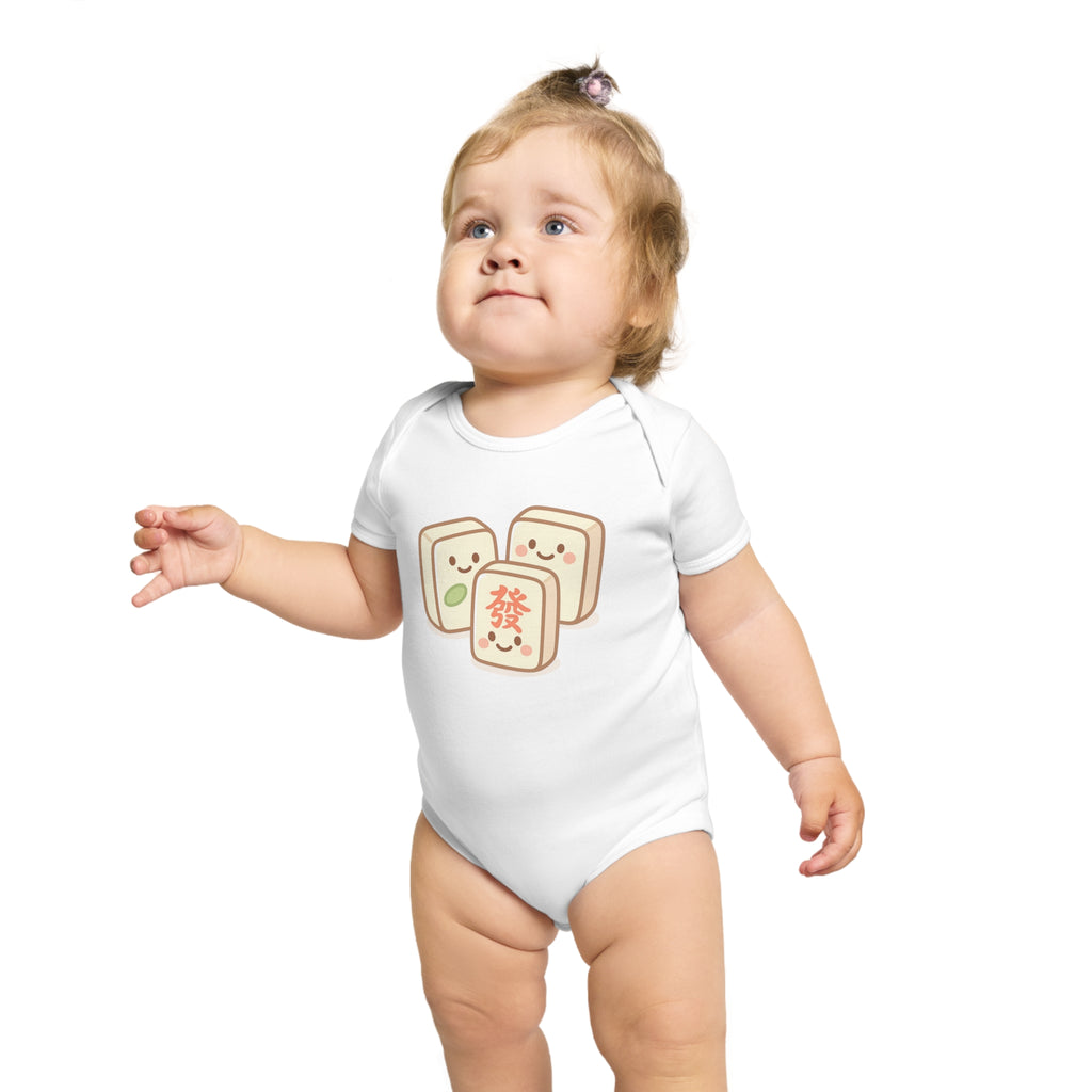 Mahjong Tile Baby Bodysuit – Cute Mahjong Tiles Infant Onesie