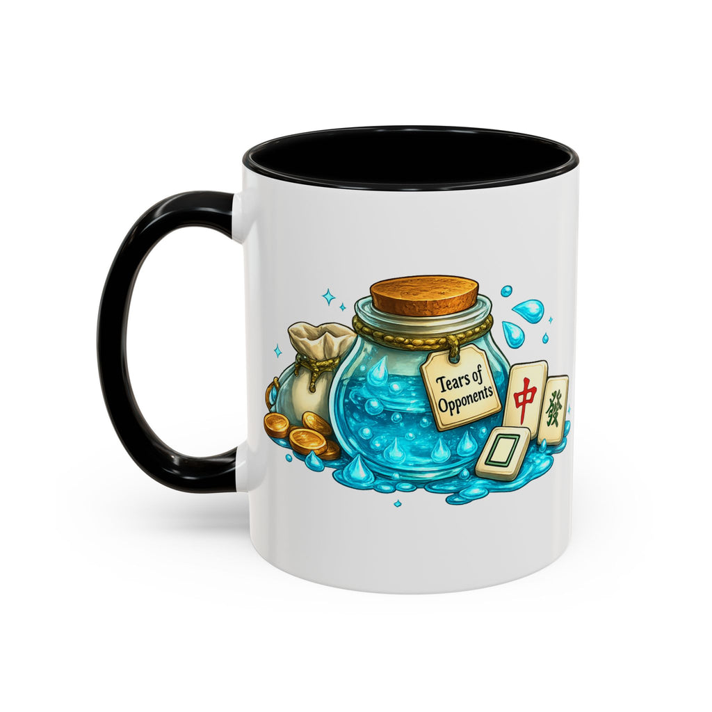 Mahjong Coffee Mug — "Warning! Contents may include Caffeine and Crushed Mahjong Dreams" Accent Mug