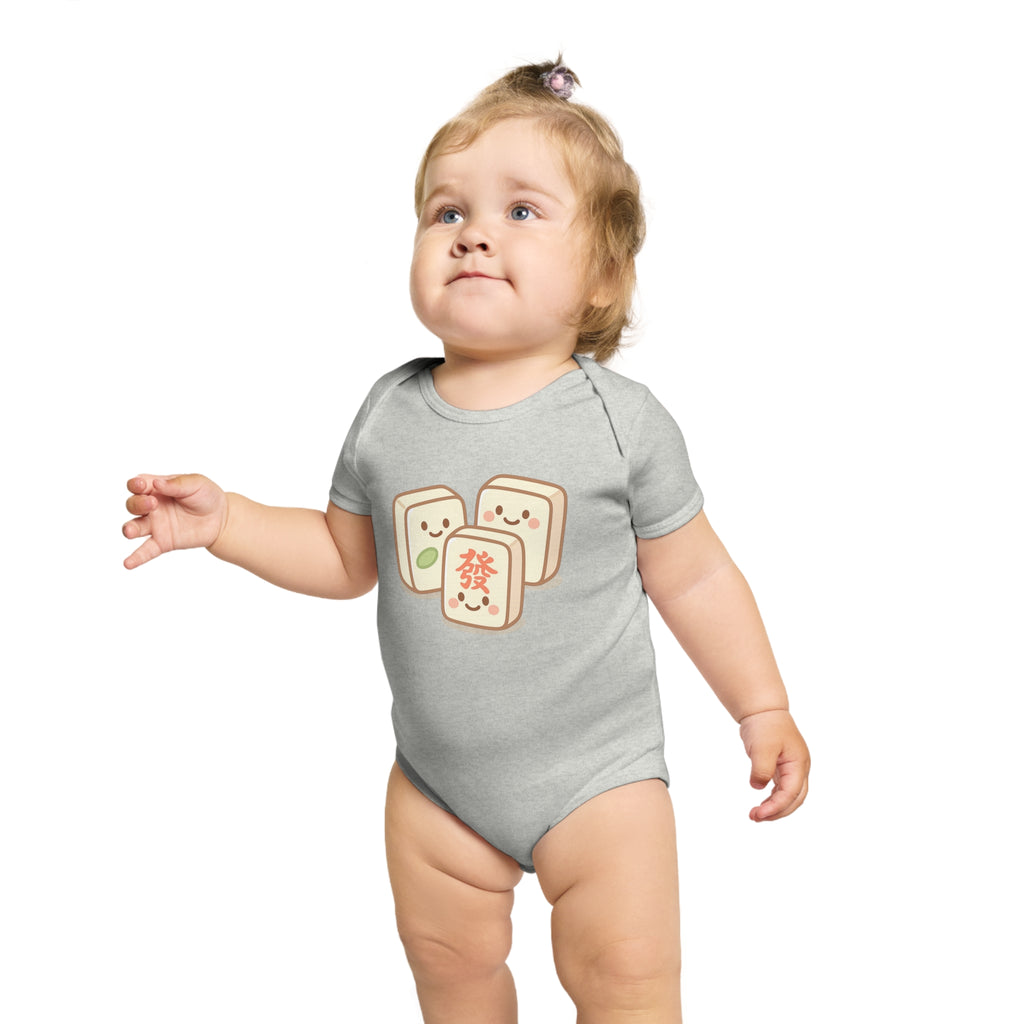 Mahjong Tile Baby Bodysuit – Cute Mahjong Tiles Infant Onesie