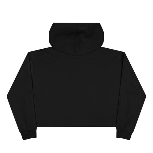 M.A.D. Lounge Club Cropped Hoodie — Vintage Crest Graphic Crop Sweatshirt